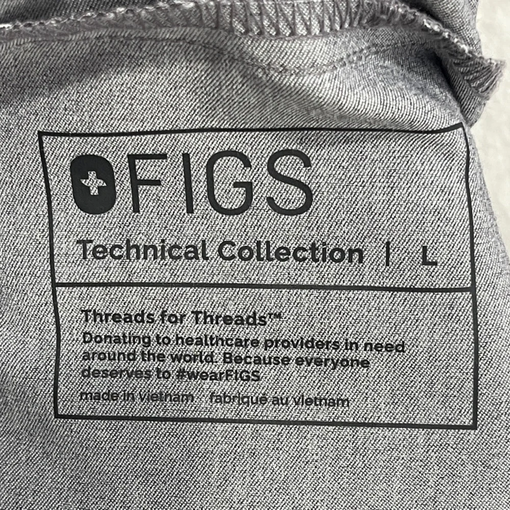 Figs Men’s Tansen Jogger Scrub Pants Grey Size Large Graphite